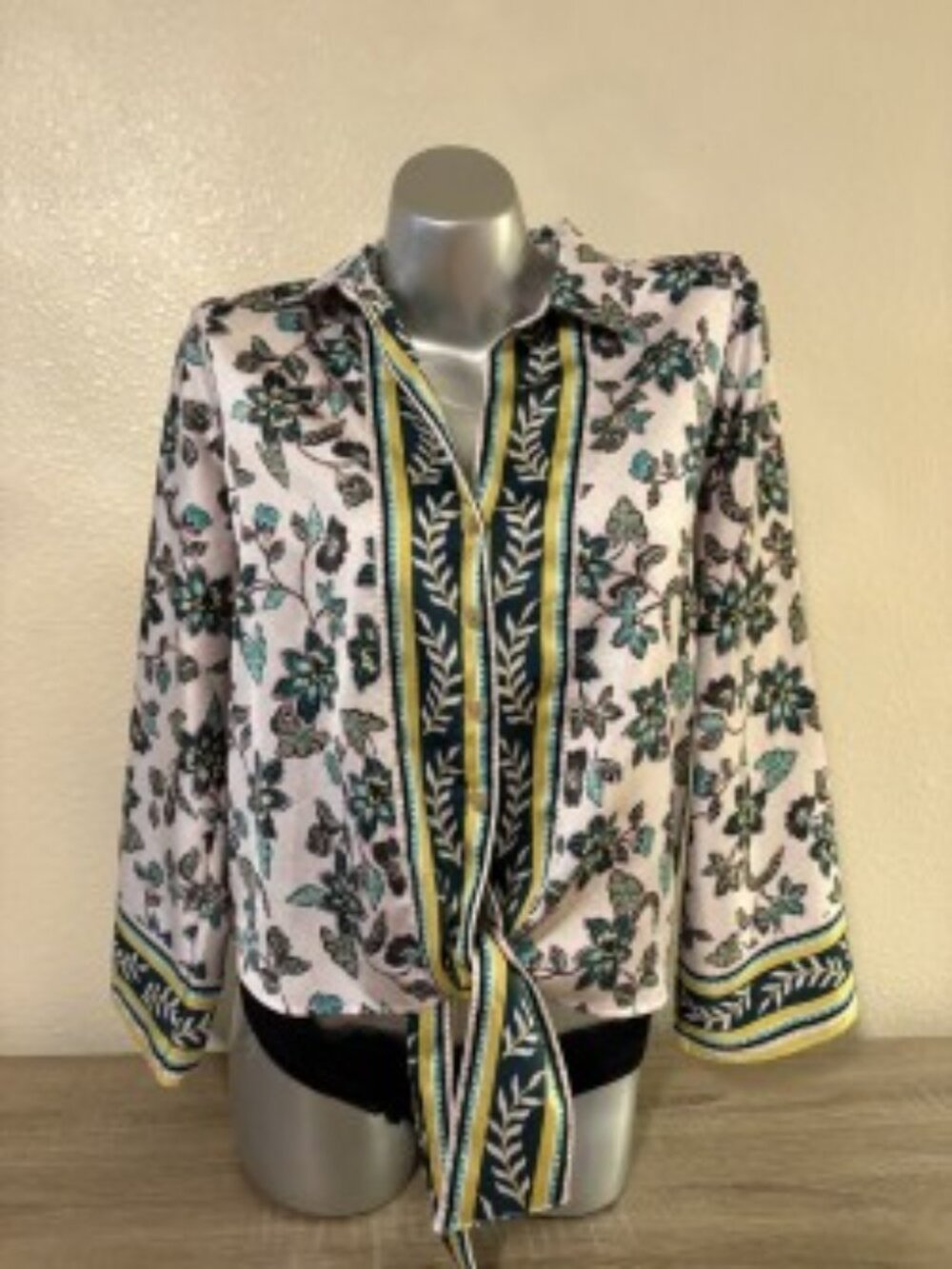 LOFT Women's Multi Blouse Size Extra Small